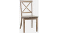 Jofran Eastern Tides X Back Dining Chair in Bisque (Set of 2) image