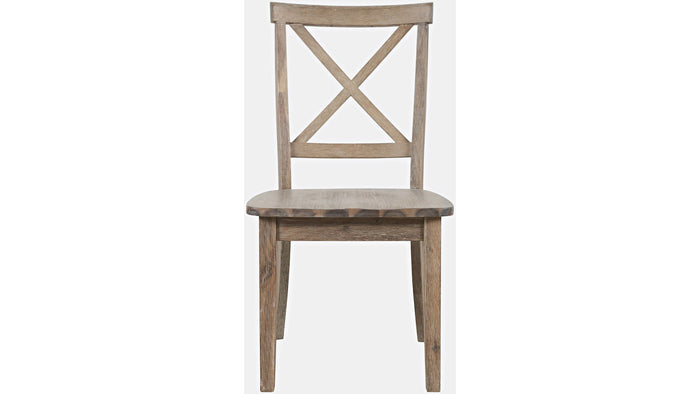 Jofran Eastern Tides X Back Dining Chair in Bisque (Set of 2) - Furniture World SW (WA)