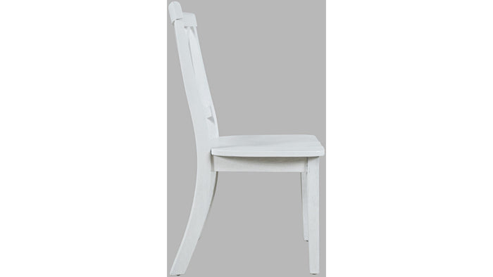 Jofran Eastern Tides X Back Dining Chair in Blanc (Set of 2) - Furniture World SW (WA)