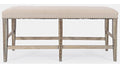 Jofran Fairview Backless Counter Bench in Ash/Cream image