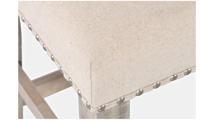 Jofran Fairview Backless Counter Bench in Ash/Cream - Furniture World SW (WA)
