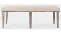 Jofran Fairview Backless Dining Bench in Ash/Cream image