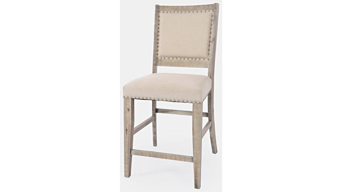 Jofran Fairview Counter Stool in Ash/Cream (Set of 2) - Furniture World SW (WA)