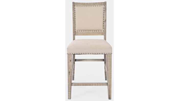 Jofran Fairview Counter Stool in Ash/Cream (Set of 2) - Furniture World SW (WA)