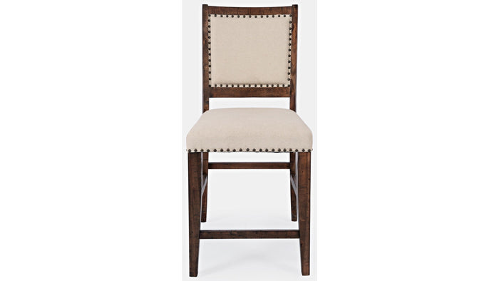 Jofran Fairview Counter Stool in Dark Oak/Cream (Set of 2) - Furniture World SW (WA)