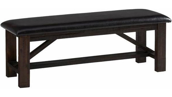 Jofran Kona Grove Upholstered Bench in Chocolate - Furniture World SW (WA)