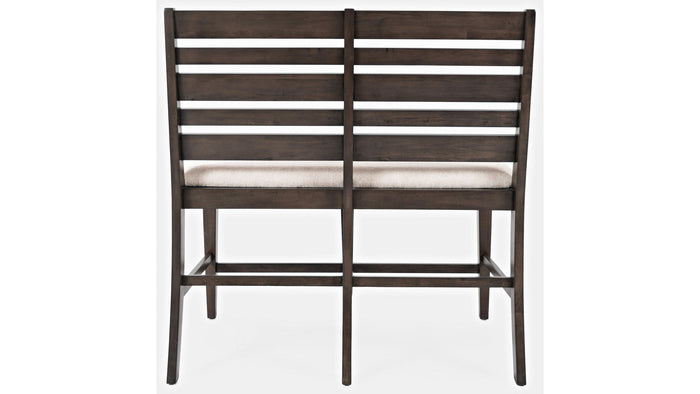 Jofran Lincoln Square Counter Bench in Cream/Dark Espresso - Furniture World SW (WA)