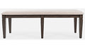 Jofran Lincoln Square Dining Bench in Cream/Dark Espresso image