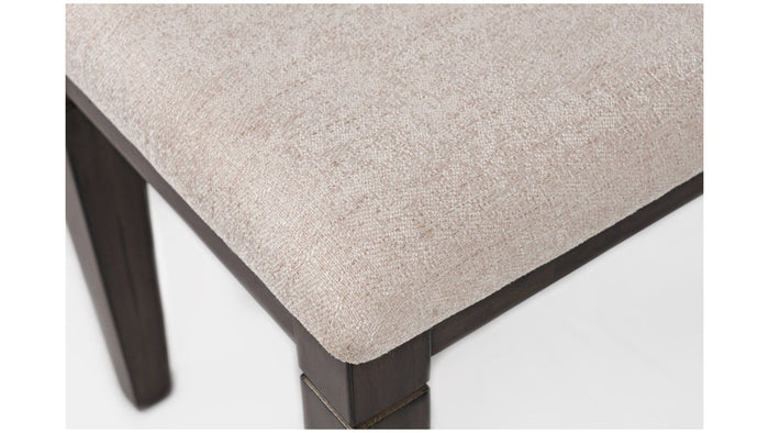 Jofran Lincoln Square Dining Bench in Cream/Dark Espresso - Furniture World SW (WA)