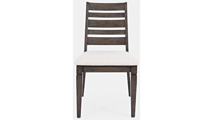 Jofran Lincoln Square Ladderback Chair in Cream/Dark Espresso (Set of 2) - Furniture World SW (WA)