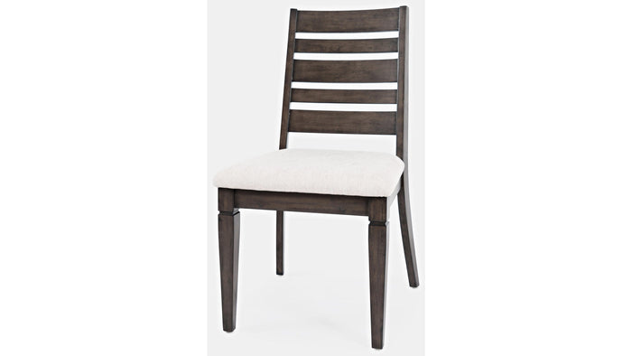 Jofran Lincoln Square Ladderback Chair in Cream/Dark Espresso (Set of 2) - Furniture World SW (WA)