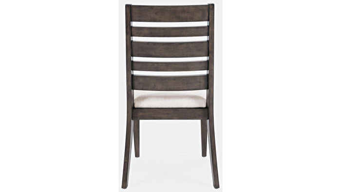 Jofran Lincoln Square Ladderback Chair in Cream/Dark Espresso (Set of 2) - Furniture World SW (WA)