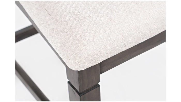 Jofran Lincoln Square Ladderback Stool in Cream/Dark Espresso (Set of 2) - Furniture World SW (WA)