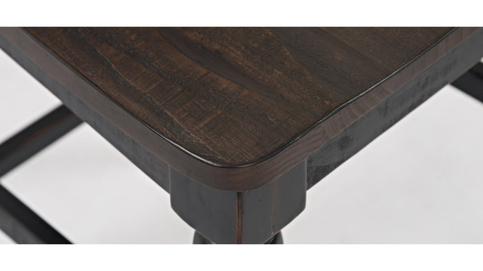 Jofran Madison County Ladderback Counter Stool in Vintage Black (Set of 2) - Furniture World SW (WA)