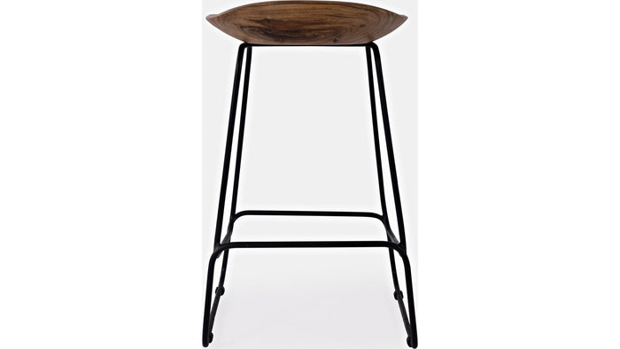 Jofran Nature's Edge Backless Stool in Light Chestnut (Set of 2) - Furniture World SW (WA)