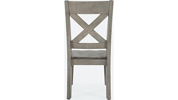 Jofran Outer Banks X-Back Chair in Gray (Set of 2) - Furniture World SW (WA)