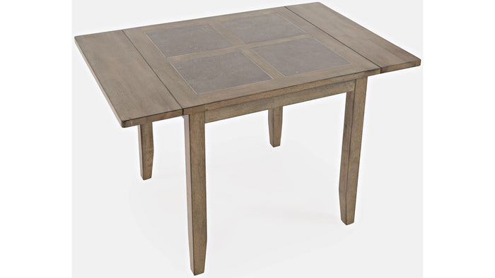 Jofran Prescott Park Dropleaf Tile Top Table in Weathered Oak - Furniture World SW (WA)