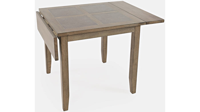 Jofran Prescott Park Dropleaf Tile Top Table in Weathered Oak - Furniture World SW (WA)
