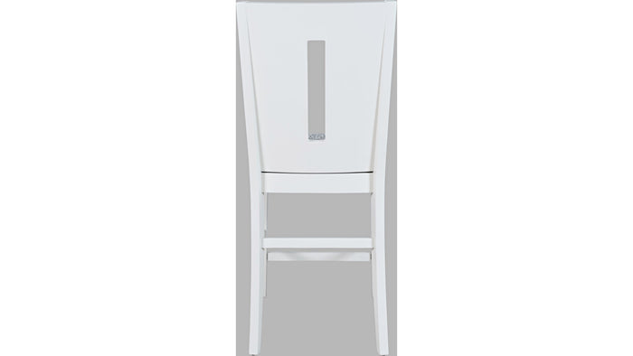 Jofran Urban Icon Slotback Counter Height Stool in White (Set of 2) - Furniture World SW (WA)