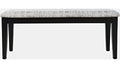 Jofran Urban Icon Upholstered Bench in Black image