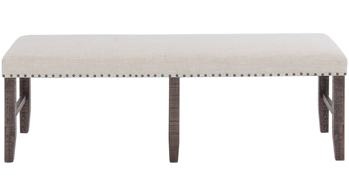Jofran Willow Creek Dining Bench in Cream/Rich Distressed image