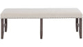 Jofran Willow Creek Dining Bench in Cream/Rich Distressed image
