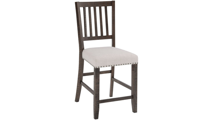 Jofran Willow Creek Slatback Counter Height Stool in Cream/Rich Distressed (Set of 2) image