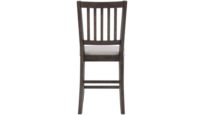 Jofran Willow Creek Slatback Counter Height Stool in Cream/Rich Distressed (Set of 2) - Furniture World SW (WA)