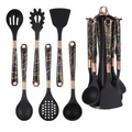 JUEGO DE UTENSILIOS DE COCINA 7 PIEZAS MODELO PCS7 NEGRO