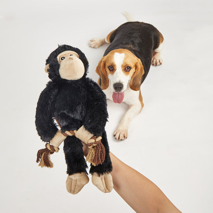 JUGUETE PARA PERRO DE GORILA DE FELPA PLUSH DOGL