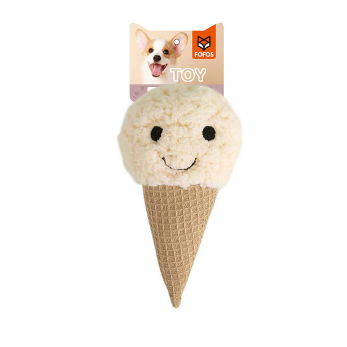 JUGUETES DE PELUCHE PARA CACHORROS HELADO BEIGE