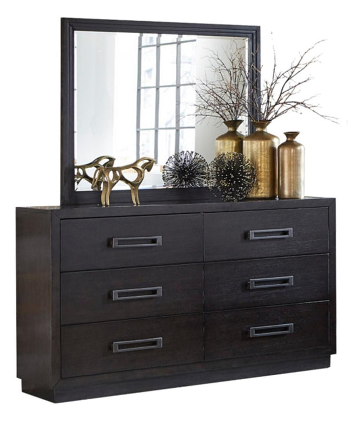 Larchmont Mirror in Charcoal 5424-6 - Furniture World SW (WA)