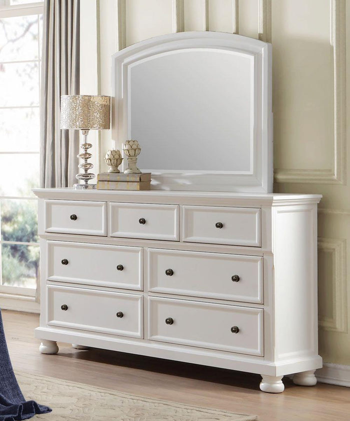 Laurelin Mirror in White 1714W-6 - Furniture World SW (WA)