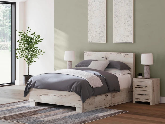 Queen / Panel Bed w/ Side Storage Drawers (4)