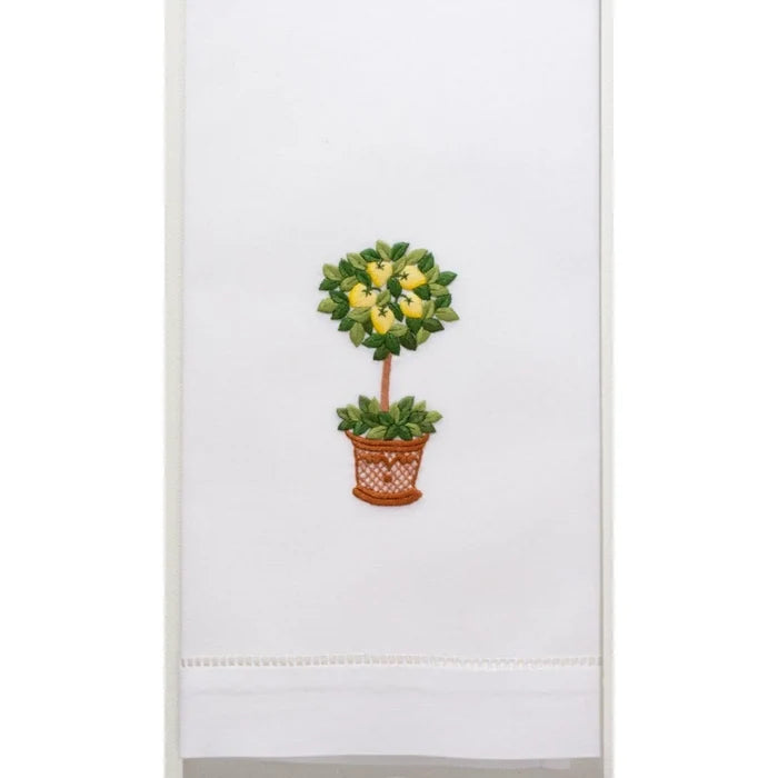 Set of 2 Lemon Tree Hand Towels - Hand Towels - The Well Appointed House