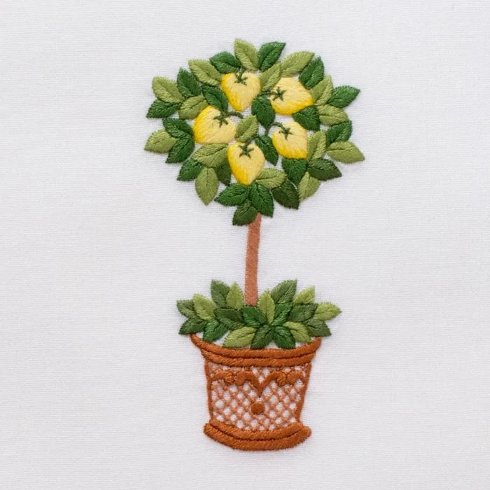 Set of 2 Lemon Tree Hand Towels - Hand Towels - The Well Appointed House