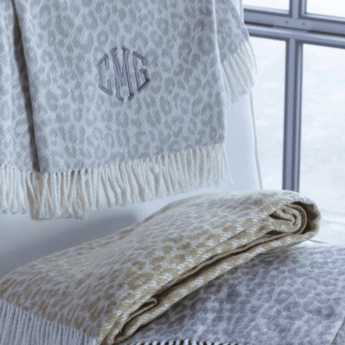 Leopard Print Throw - Throw Blankets - The Well Appointed House