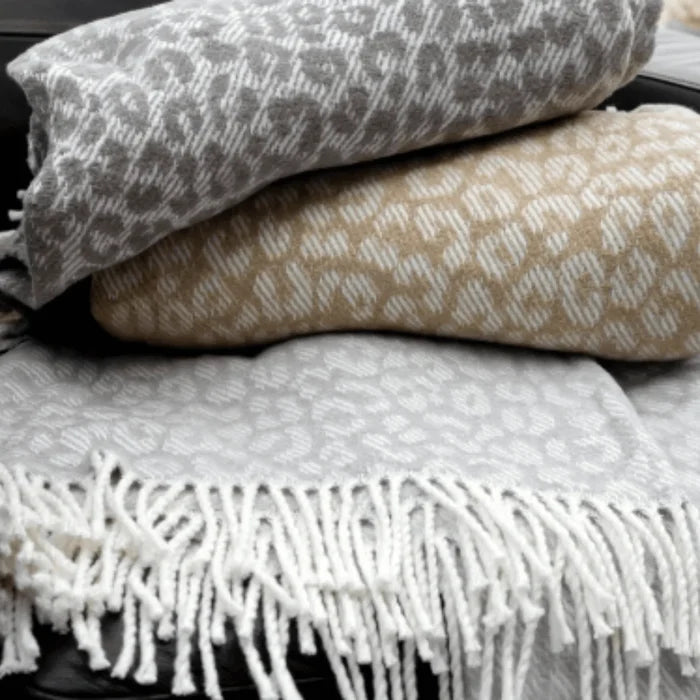 Leopard Print Throw - Throw Blankets - The Well Appointed House