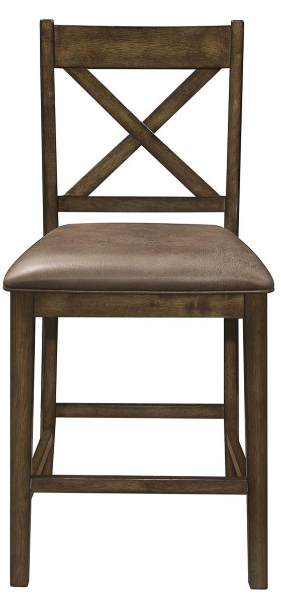 Levittown Counter Height Chair in Brown (Set of 2) 5757-24 - Furniture World SW (WA)