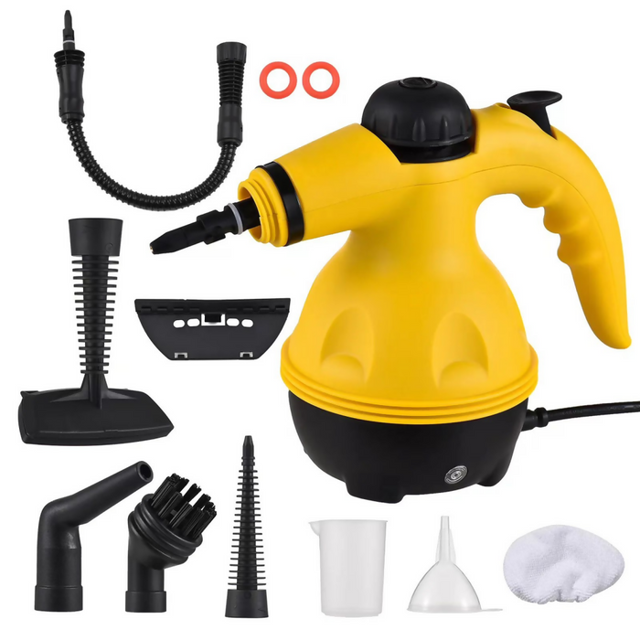 LIMPIADOR VAPOR PRÁCTICO MULTIFUNCIONAL HOGAR LIMPIEZA PISOS AMARILLO 110V