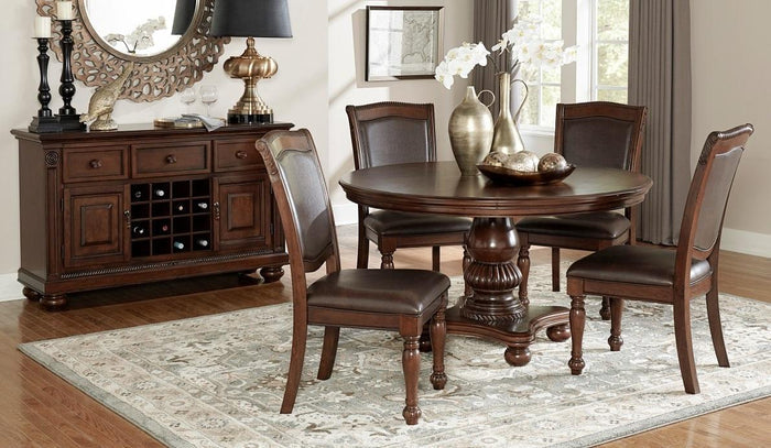 Lordsburg Side Chair in Brown Cherry (Set of 2) - Furniture World SW (WA)