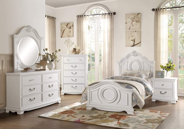 Lucida Mirror in White 2039W-6 - Furniture World SW (WA)