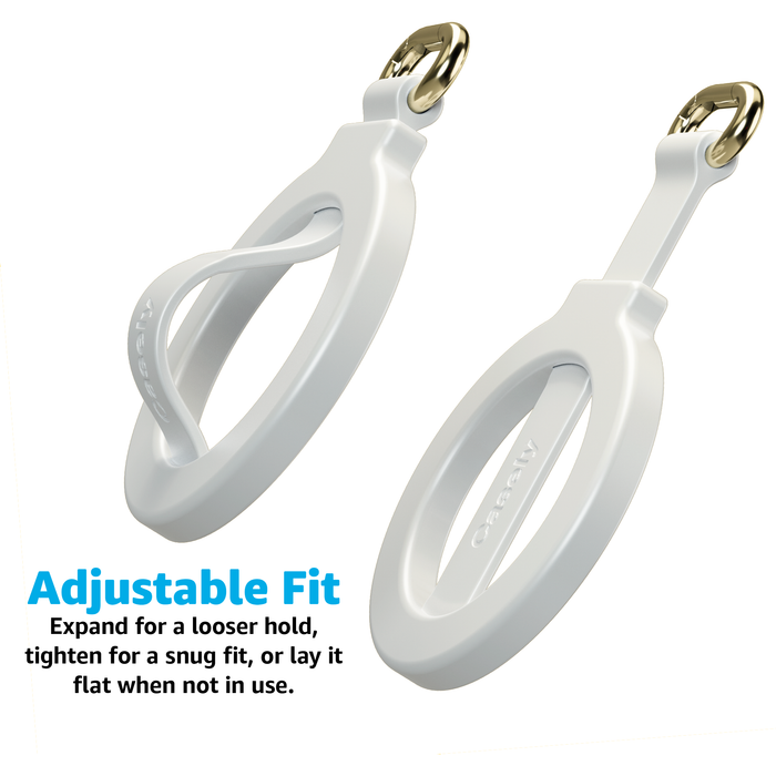 magring-bone-white-magnetic-adjustable-phone-ring-with-keychain