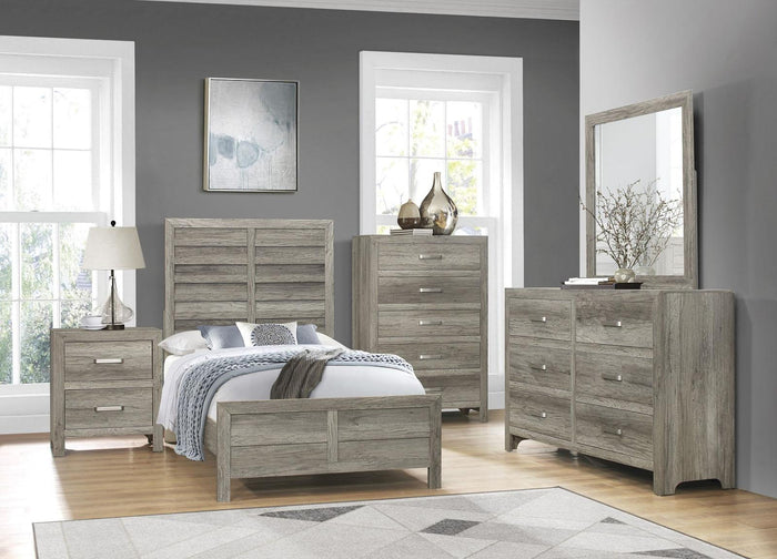 Mandan Mirror in Weathered Gray 1910GY-6 - Furniture World SW (WA)