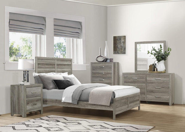 Mandan Mirror in Weathered Gray 1910GY-6 - Furniture World SW (WA)
