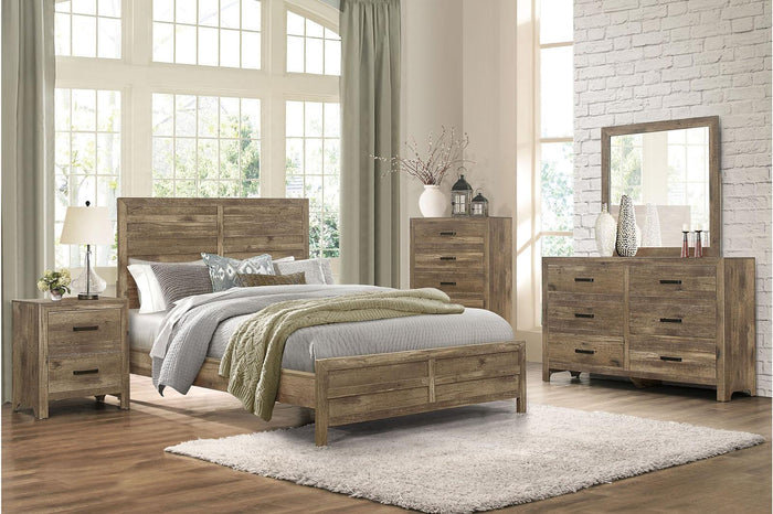 Mandan Mirror in Weathered Pine 1910-6 - Furniture World SW (WA)