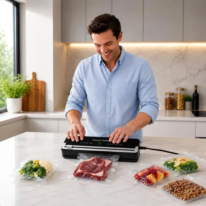 MÁQUINA EMPACADORA SELLADORA AL VACÍO PARA ALIMENTOS 120W