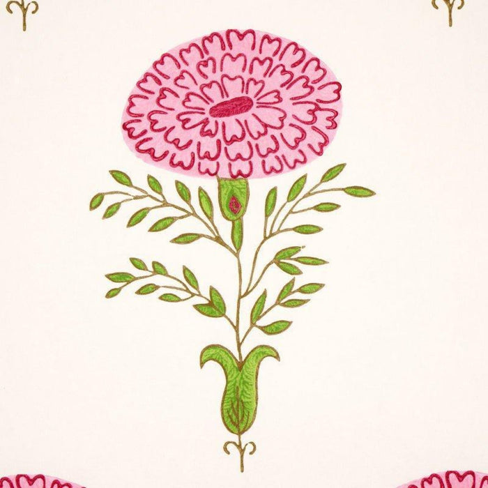Schumacher Marigold Wallpaper in Pink - Wallpaper - The Well Appointed House