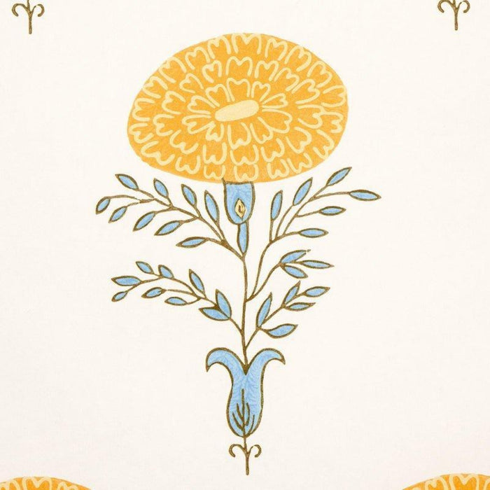 Schumacher Marigold Wallpaper in Yellow - Wallpaper - The Well Appointed House