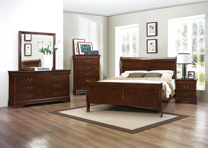 Mayville 2 Drawer Nightstand in Brown Cherry 2147-4 - Furniture World SW (WA)